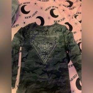 American fighter long sleeve shirt